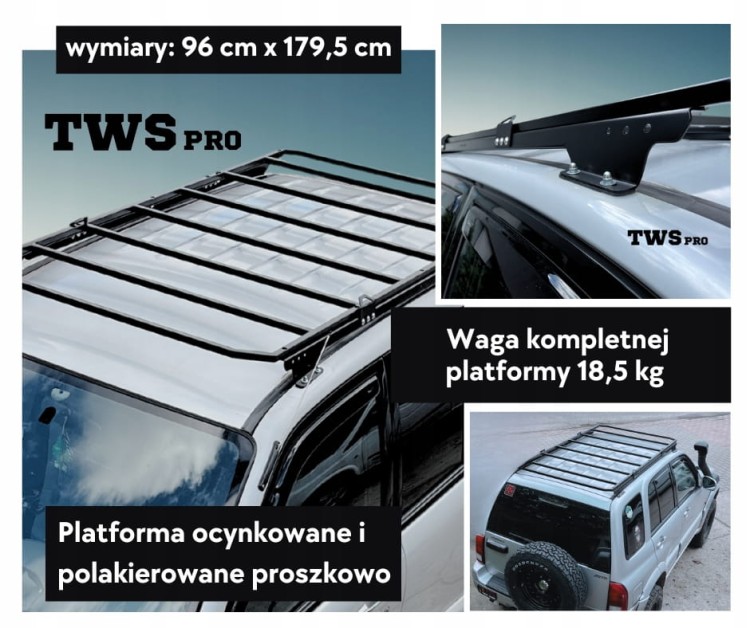 Bagażnik dachowy Platforma Wyprawowa Suzuki Grand Vitara I 5D