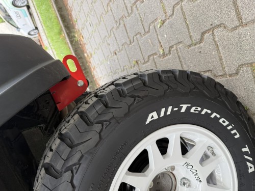 Hak Ucho holownicze Jimny tył 18r + Czerwone