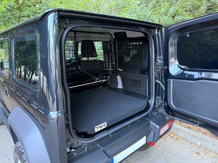 Zabudowa Jimny JB74 2018- Wyprawowa Schowek bagażnika organizer Flat Cargo