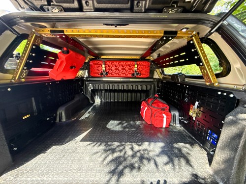 Panele MOLLE dolna zabudowa paki Ford Ranger Wildtrak