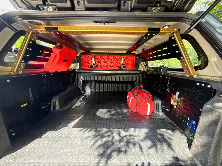 Panele MOLLE górna zabudowa paki Ford Ranger Wildtrak