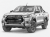Zestaw 2 lamp LED OSRAM MX250-CB z mocowaniami do atrapy Toyota Hilux VIII